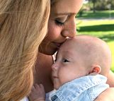 Baby Uriah Fuller kissed by mom