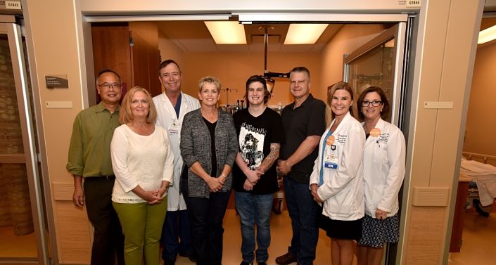 Chun family sponsors Emergency Department room in honor of Caleb Kruse