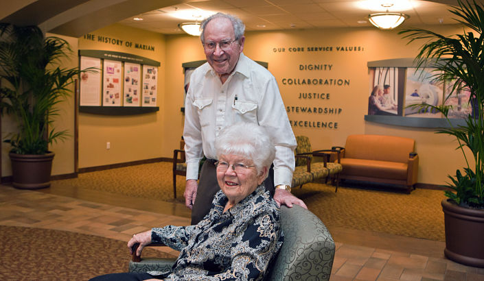Joe and Jean Olivera at Marian Regional Medical Center