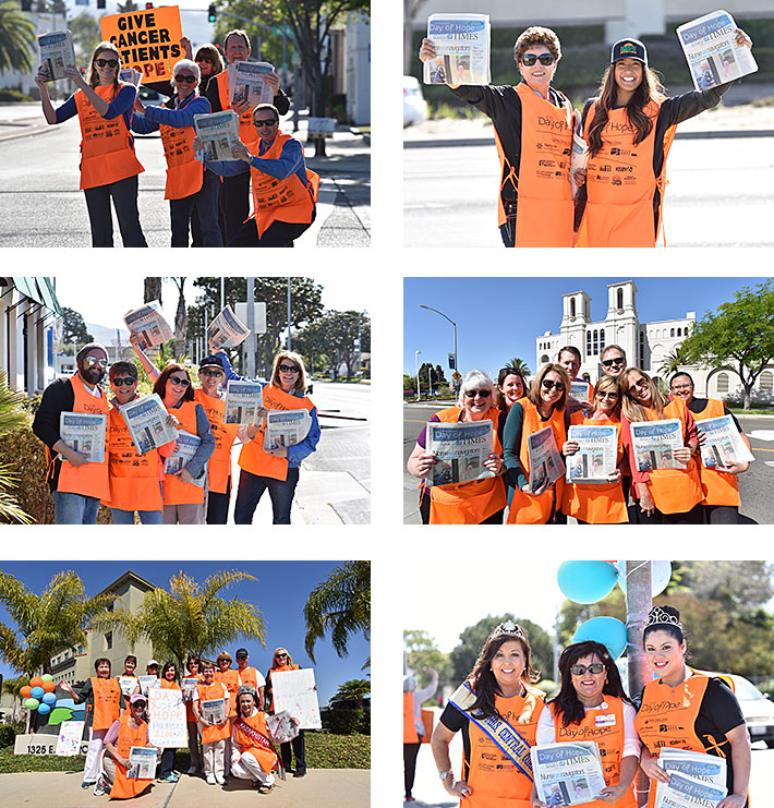 2015 Day of Hope Photos of Teams Selling Newspapers