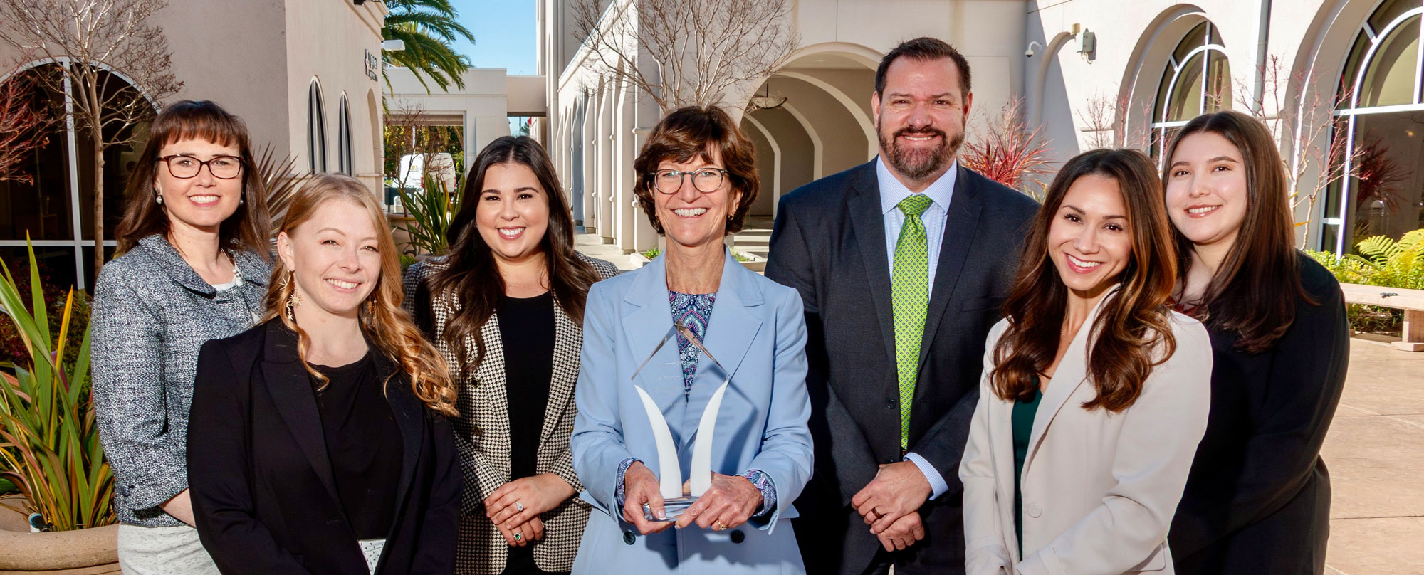 Foundation of the Year 2024 Award with Marian Foundation Staff and Sue Andersen