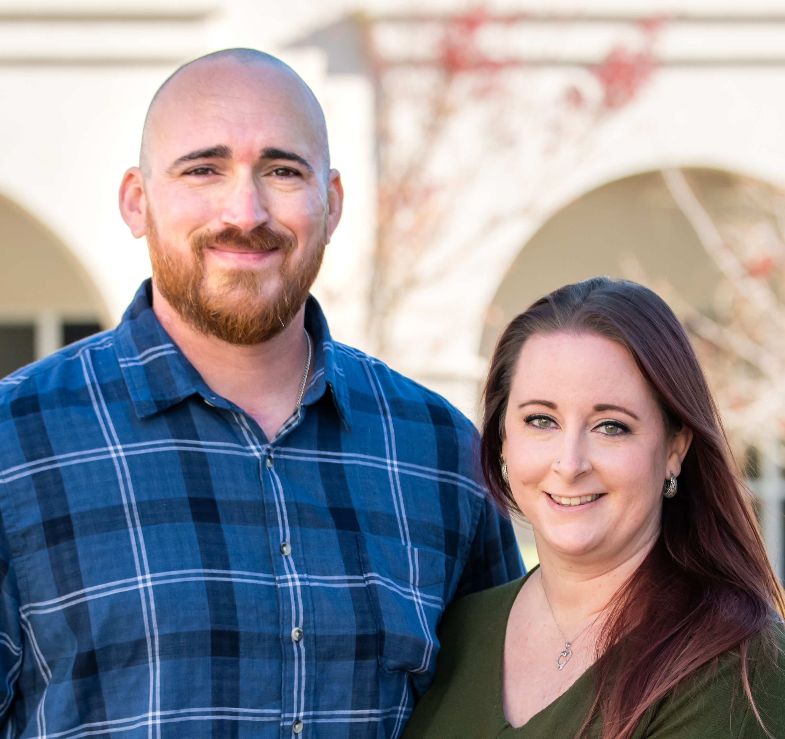 ECMO patient Matt Tracy with wife Stephanie