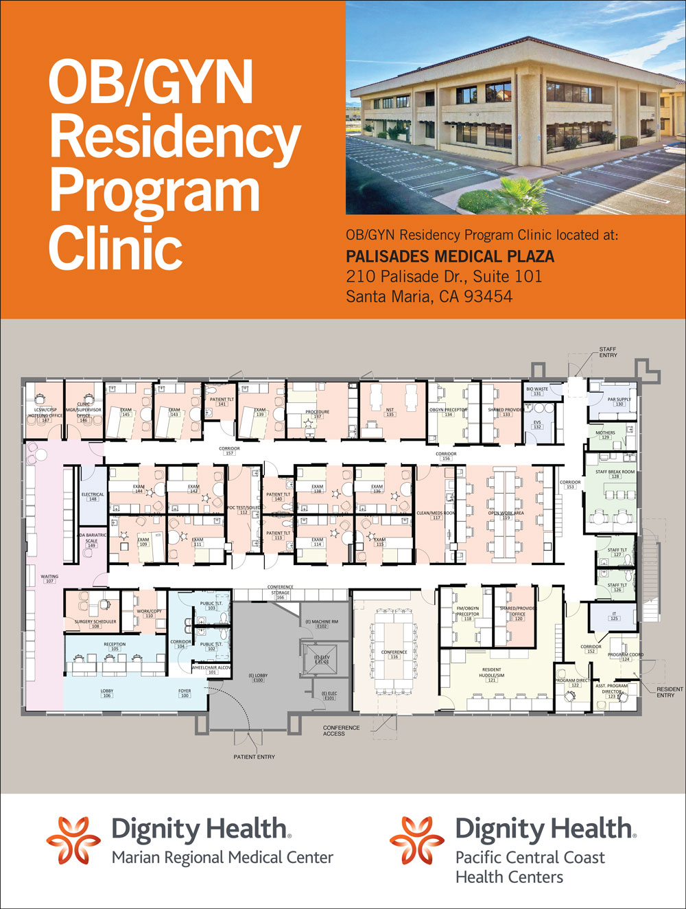 OB/GYN Floor Plan Residency Clinic