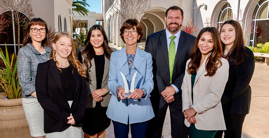 Marian Foundation Members Receiving Foundation of the Year 2024 Award