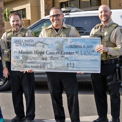 Santa Maria City Rangers Check Presentation