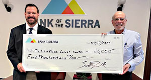 Check Presentation with Bank of the Sierra