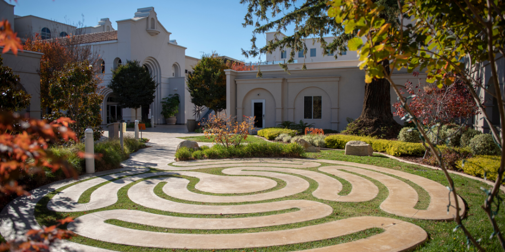 Healing garden at Marian Regional Medical Center