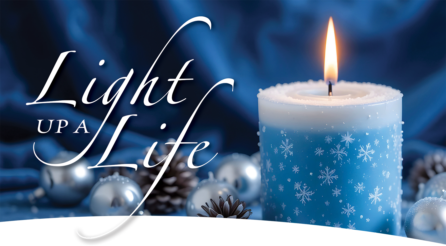 Light Up a Life 2026 logo over candle background