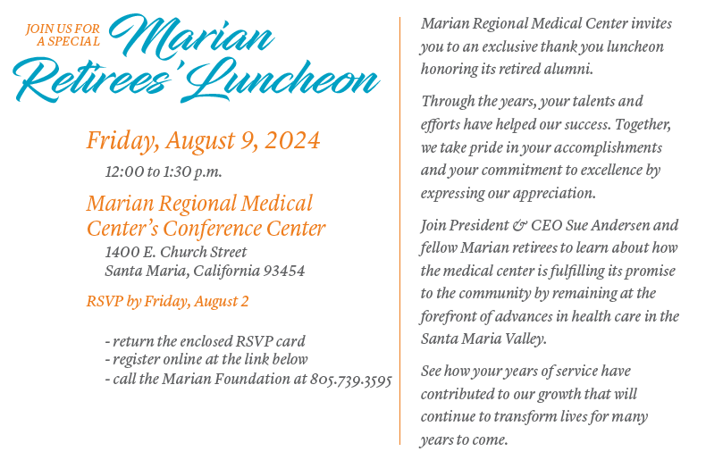 Retirees Luncheon information