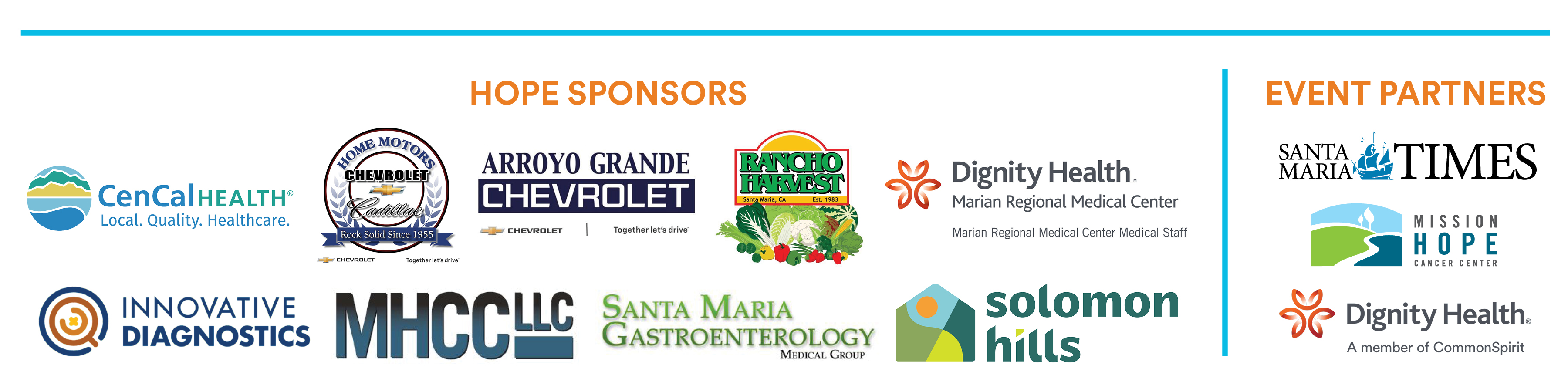 Day of Hope 2026 Hope Sponsor Logos